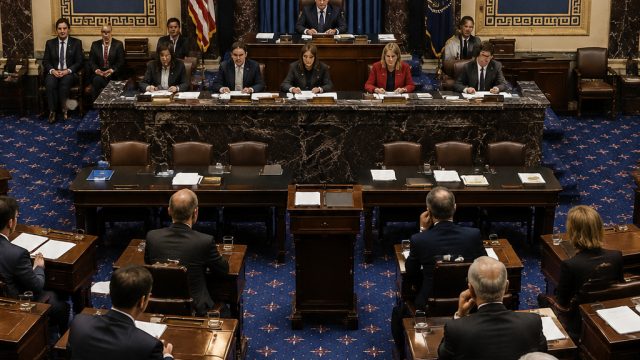 Senate Takes Historic Step to Curb Presi
